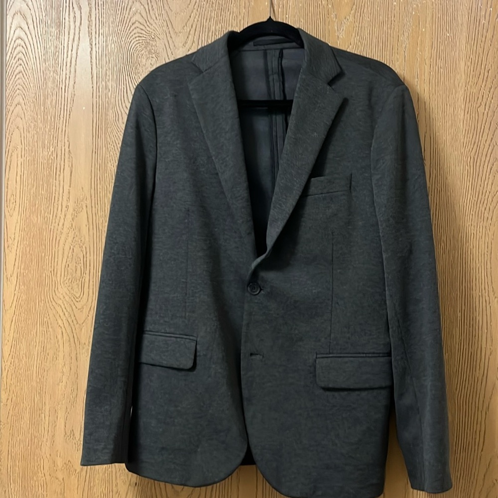 Mango blazer charcoal gray